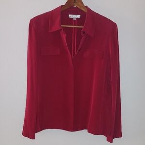 Travis Ayers Deep Red Blouse.